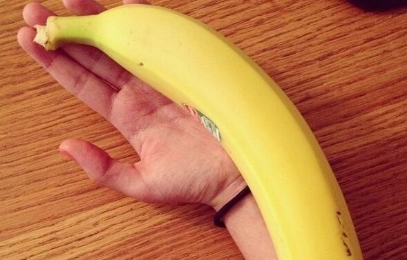 Big banana symbolizes enlarged penis