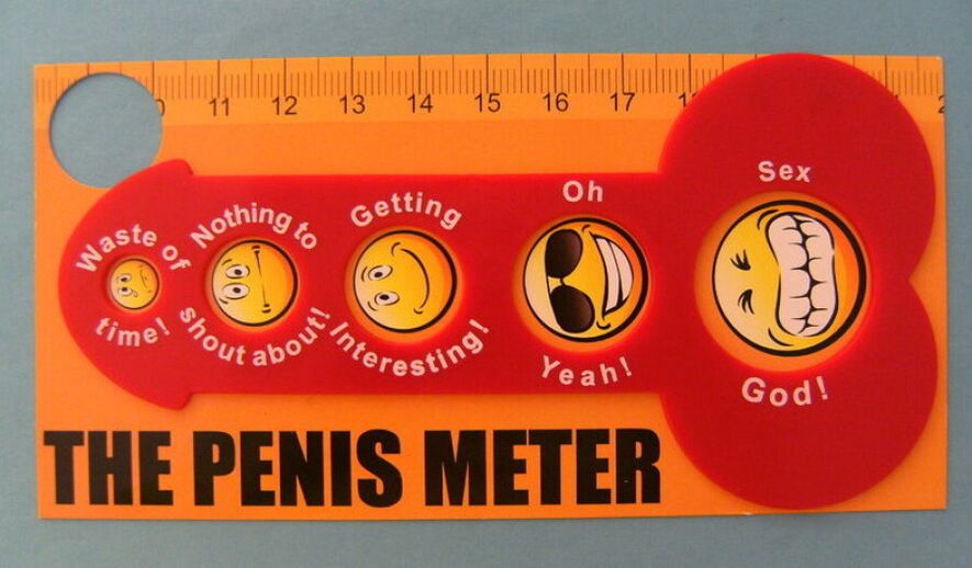Ruler for measuring male penis